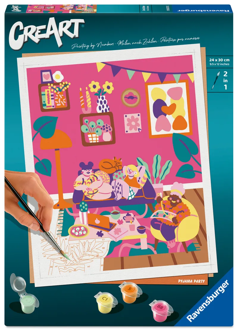 Malen nach Zahlen - CreArt - Pyjamaparty