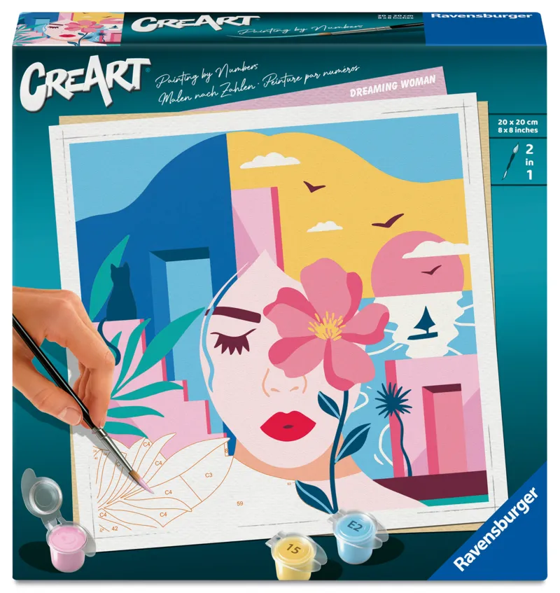 Malen nach Zahlen - CreArt - Träumende Frau - Marion Blanc
