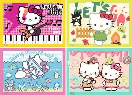 4 Puzzles - Los geht's, Hello Kitty!