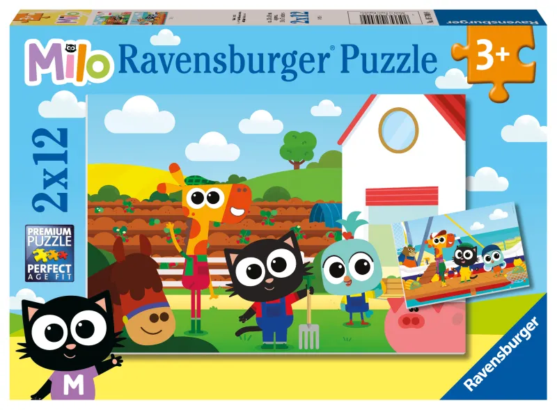 2 Puzzles - Bauernhof & Fischer Milo