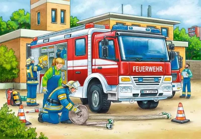 Polizei und Feuerwehr