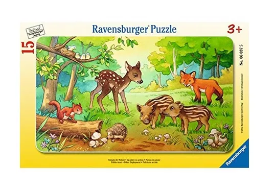 Rahmenpuzzle - Tierkinder des Waldes