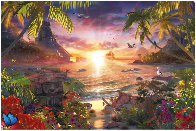 Paradiesischer Sonnenuntergang