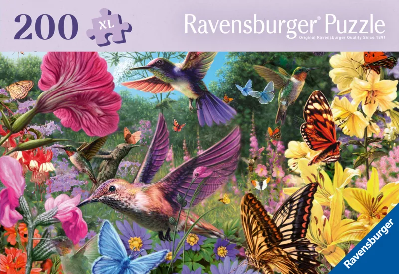 Wellness & Puzzle - Kolibris und Schmetterlinge
