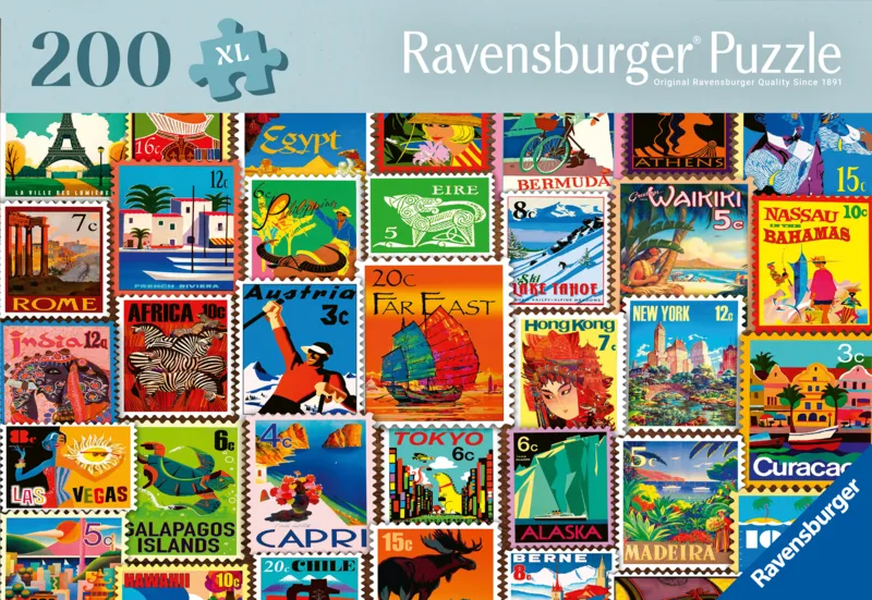 Wellness & Puzzle - Briefmarken aus aller Welt