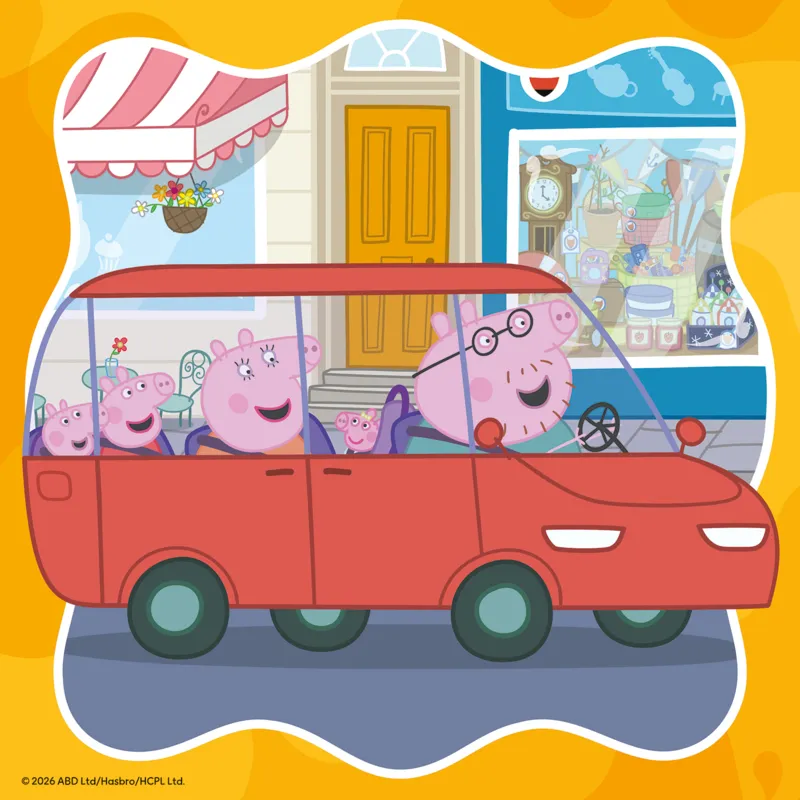 3 Puzzles - Die Familie kommt zuerst! Peppa Pig