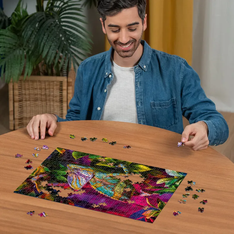Chamäleon - Highlight Puzzle - Bunte Tiere
