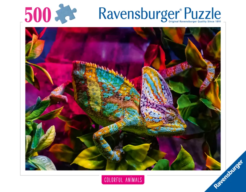 Chamäleon - Highlight Puzzle - Bunte Tiere