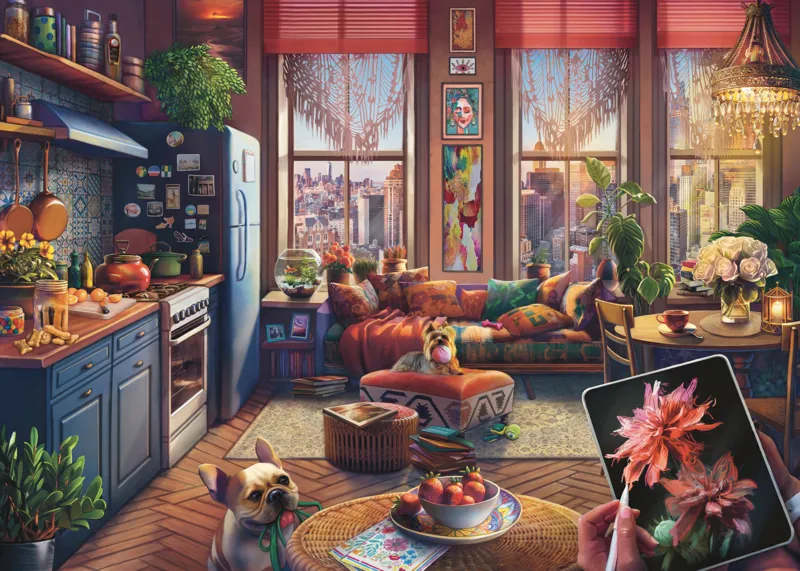 XXL Teile - Gemütliches Boho-Studio