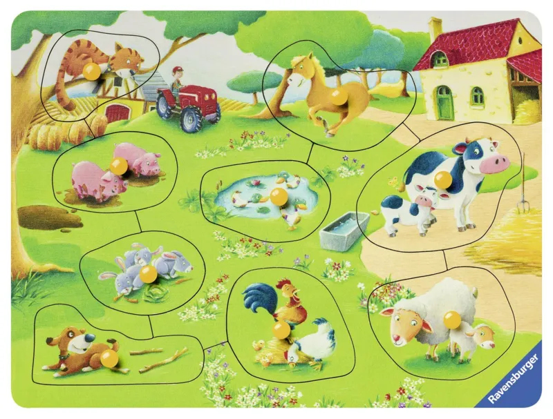 Holzpuzzle - Kleiner Bauernhof