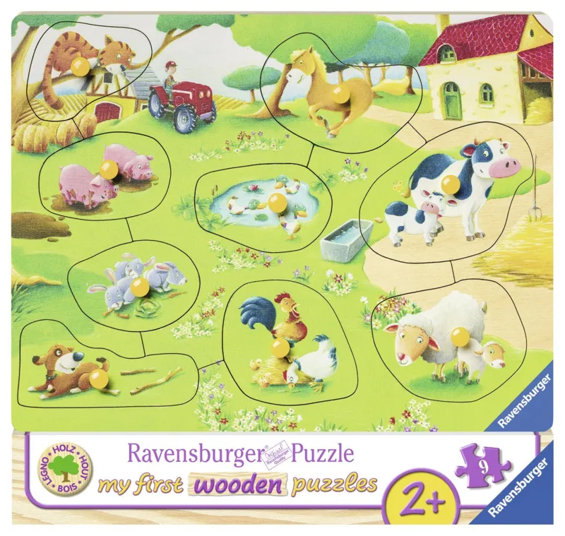 Holzpuzzle - Kleiner Bauernhof