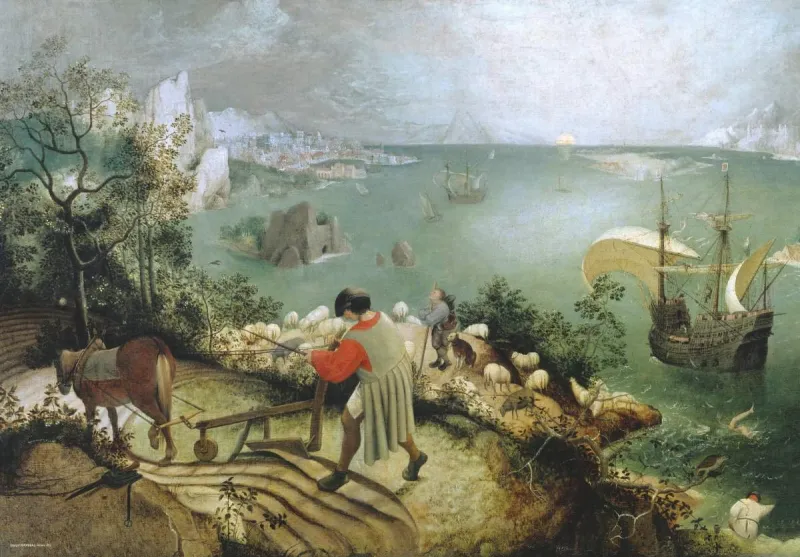 Pieter Brueghel - Der Sturz des Ikarus