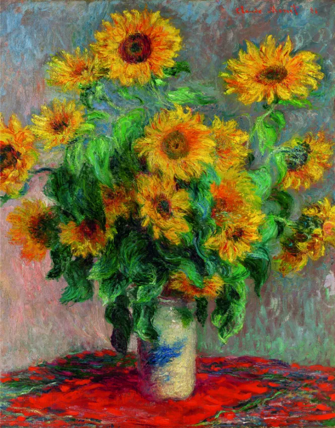 Claude Monet - Bouquet of Sunflowers