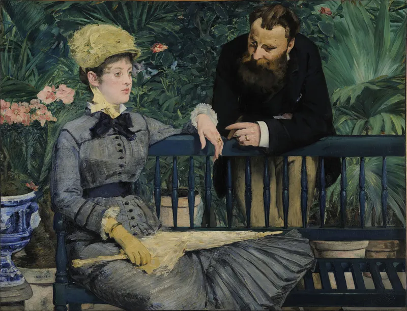 Manet Édouard: Im Wintergarten, 1879