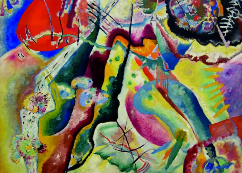 Kandinsky Vassily: Painting with Red Spot