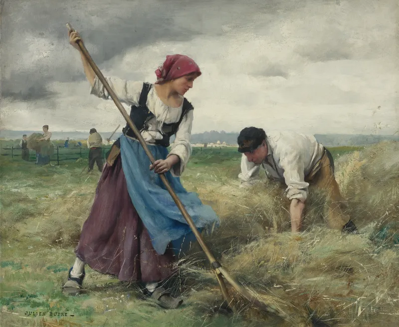 Julien Dupré: The Harvesting of the Hay