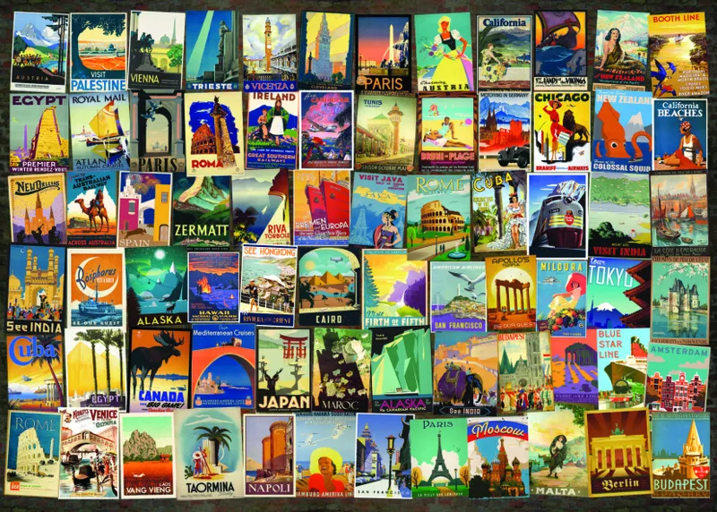 Vintage Collage - Travel