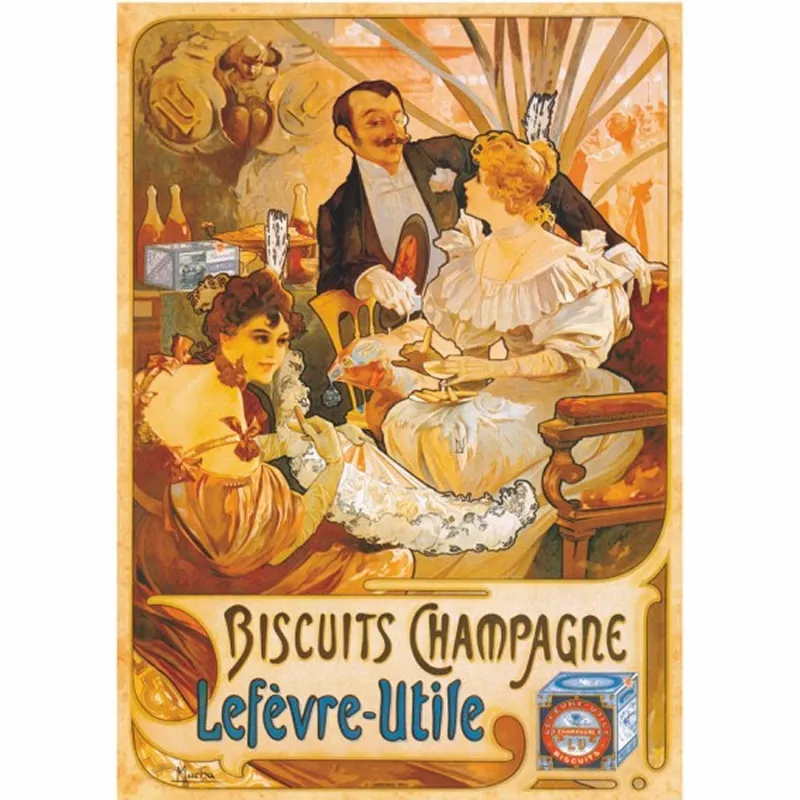 Vintage Posters: Biscuits Champagne Lefevre-Utile