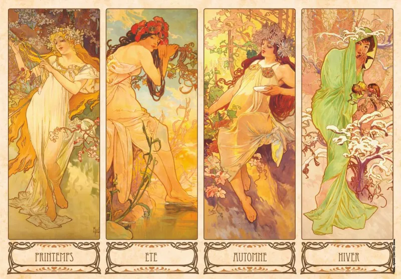 Alphonse Mucha: Jahreszeiten