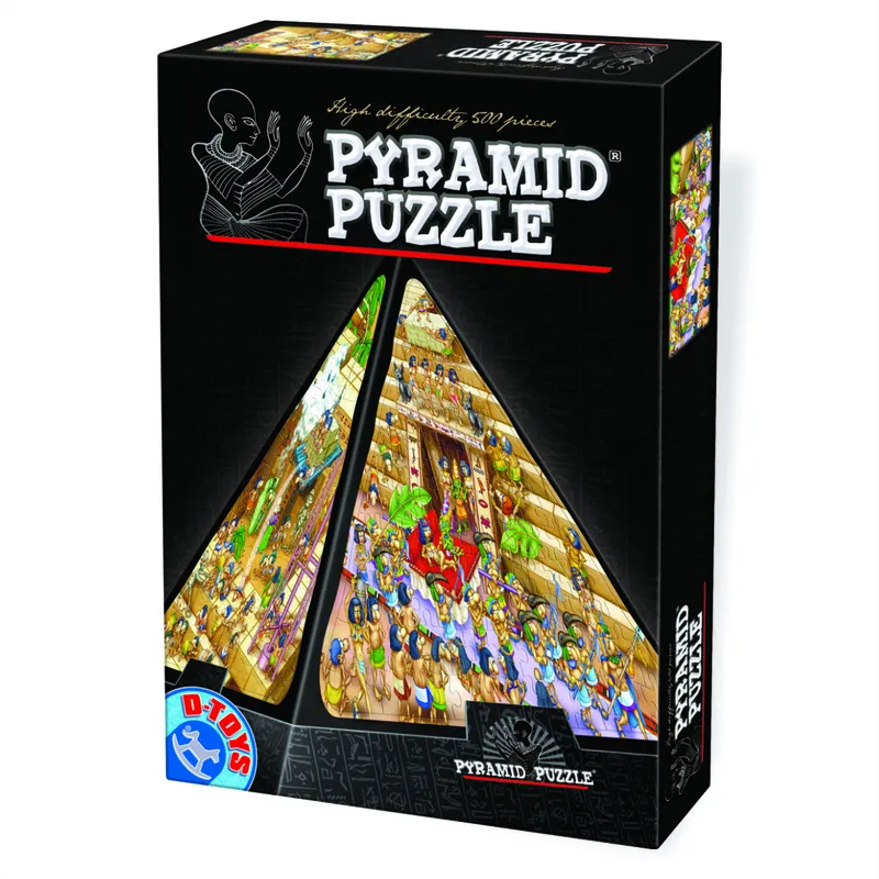 3D Pyramide - Ägypten: Cartoon / schwieriges Puzzle