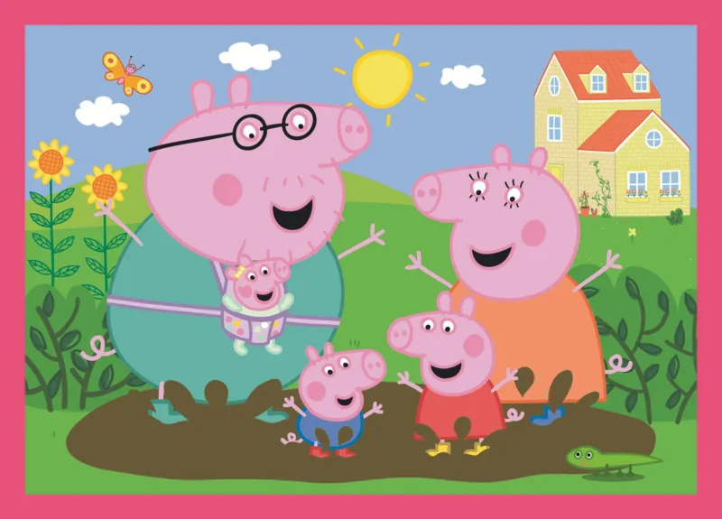 4 Puzzles - Peppa liebt Abenteuer
