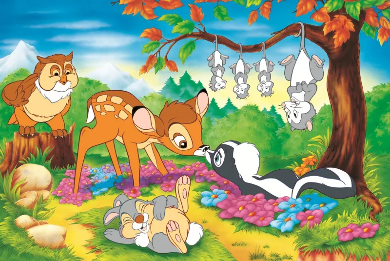 40-Jähriges Jubiläum Trefl - Bambi Und Waldfreunde - Disney Bambi