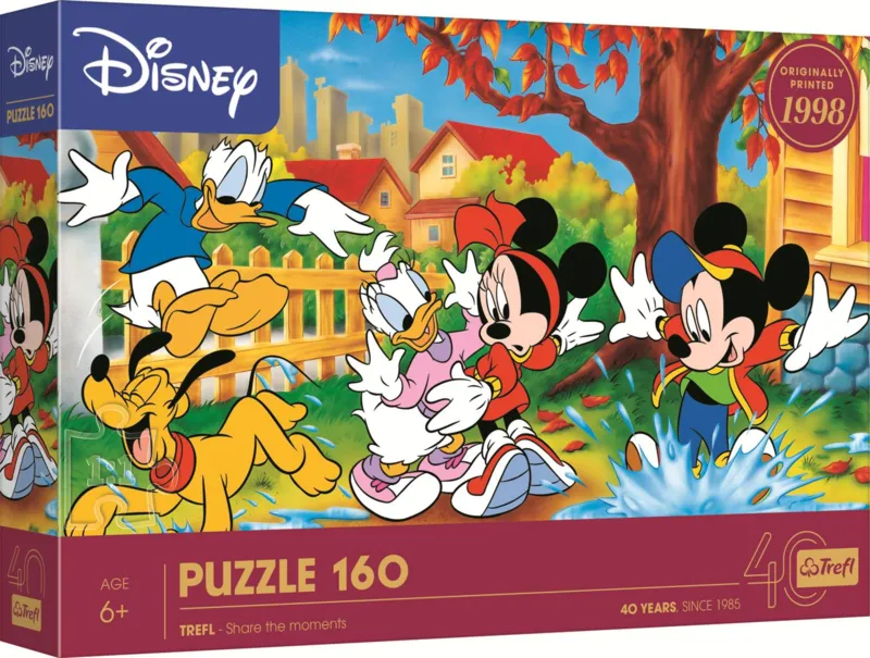 40-Jähriges Jubiläum Trefl - Spielen In Pfützen - Disney Mickey Mouse And Friends
