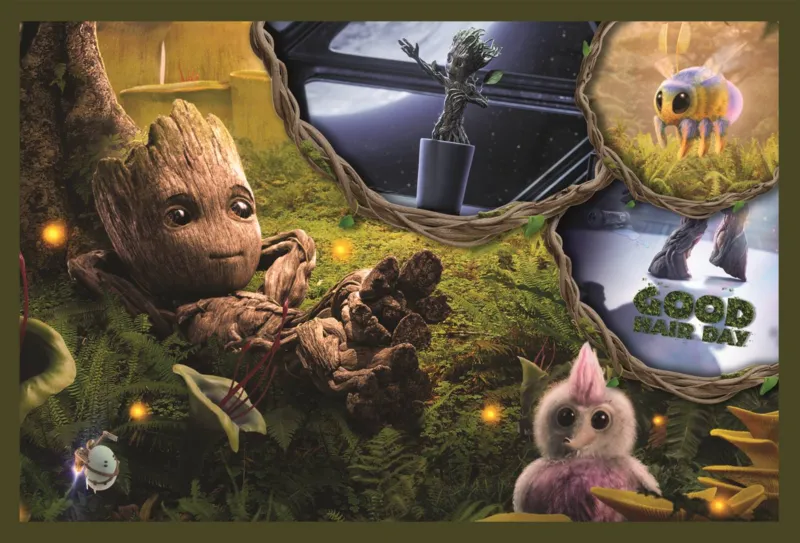 2 Puzzles - Ich Bin Groot - Marvel Guardians Of The Galaxy