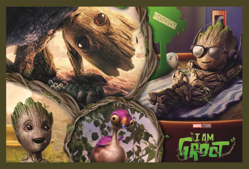 2 Puzzles - Ich Bin Groot - Marvel Guardians Of The Galaxy