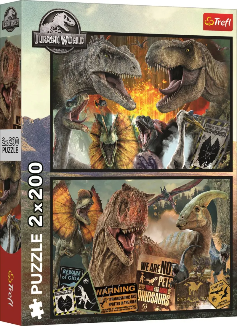 2 Puzzles - Prähistorische Welt - Universal Jurrasic World