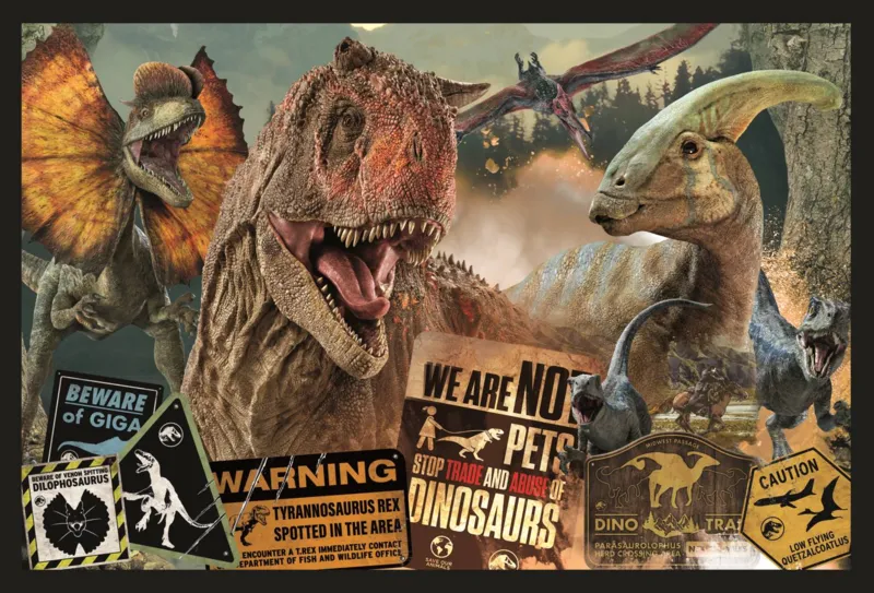 2 Puzzles - Prähistorische Welt - Universal Jurrasic World