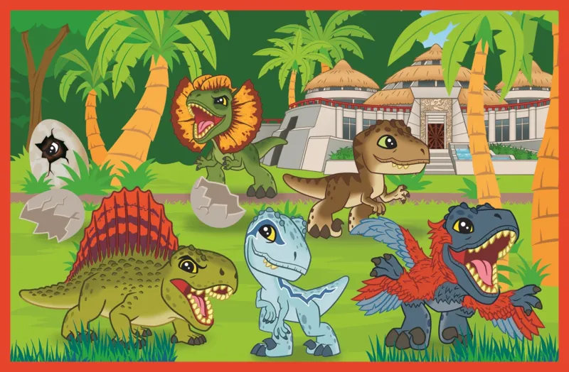 2 Puzzles - Kleine Dinosaurier