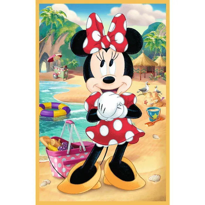 3 Puzzles - Mickey im Urlaub - Disney Mickey Mouse