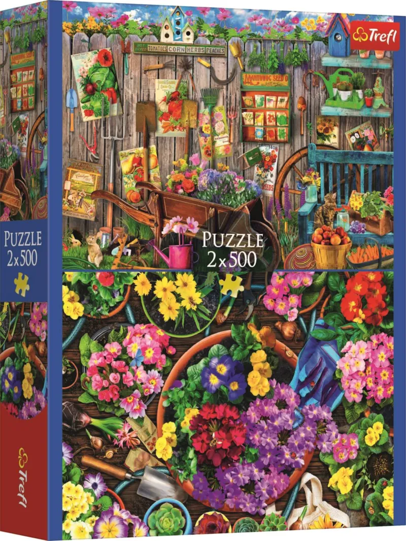 2 Puzzles - Arbeiten Im Garten