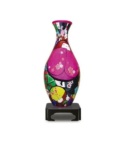 3D Puzzle Vase - Japanische Puppen