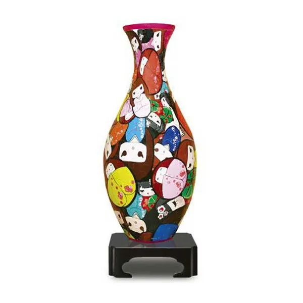 3D Puzzle Vase - Japanische Puppen