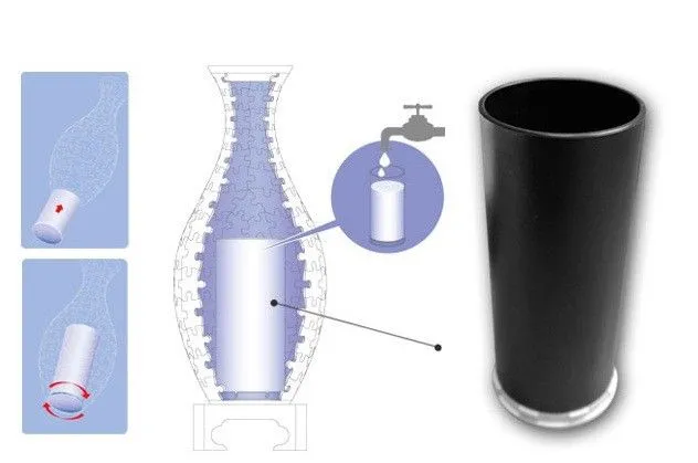 3D Puzzle Vase - Japanische Puppen