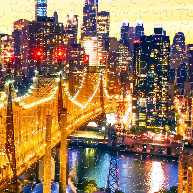 Puzzle aus Kunststoff - Manhattan with Queensboro Bridge, New York