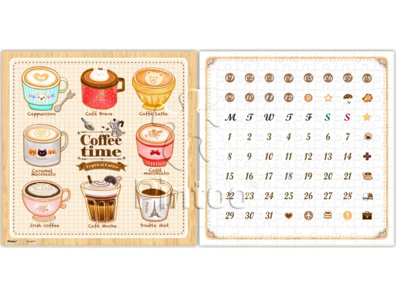 Puzzle-Kalender - Coffee Time