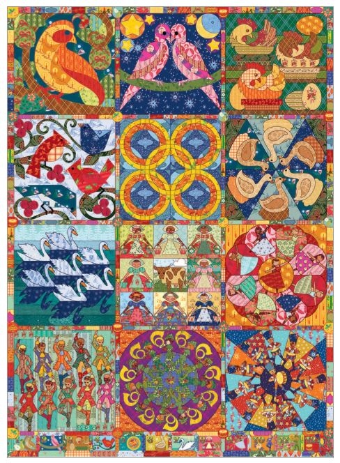 Twelve Days of Christmas Quilt