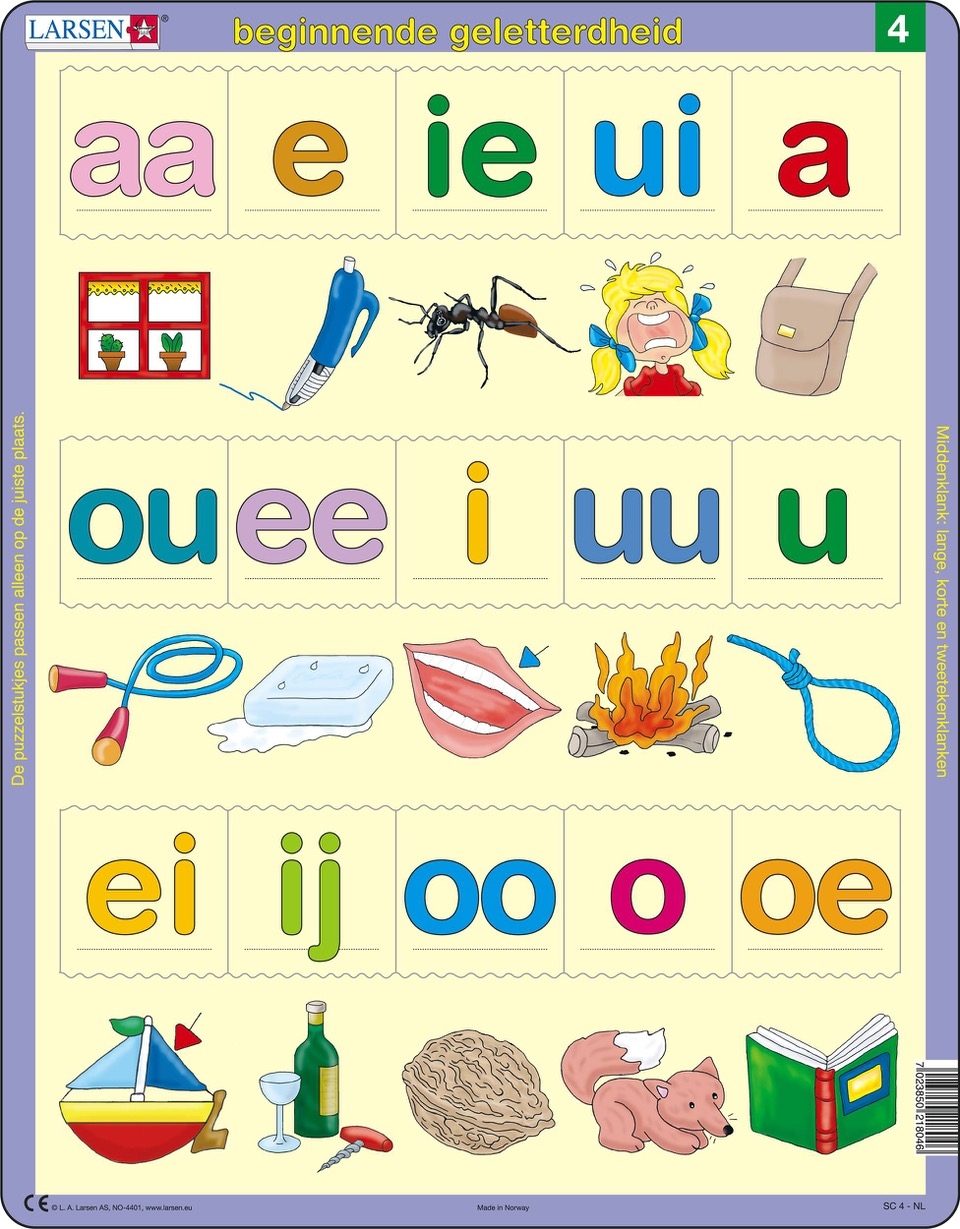 Rahmenpuzzle - Beginnende geletterdheid 4 (auf Niederländisch)
