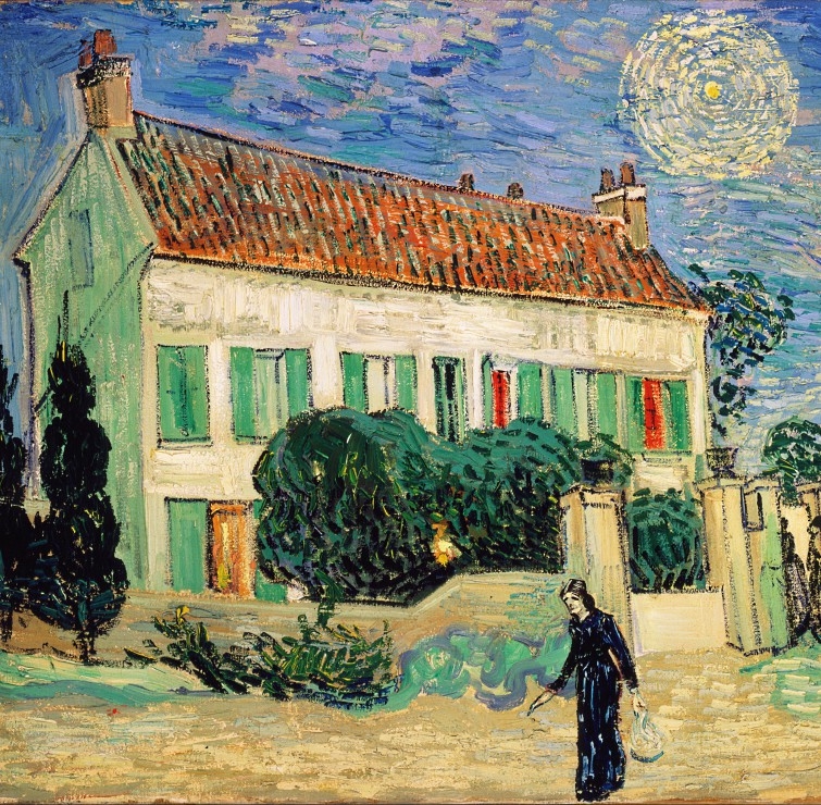 Van Gogh Vincent: La Maison Blanche, la Nuit, 1890