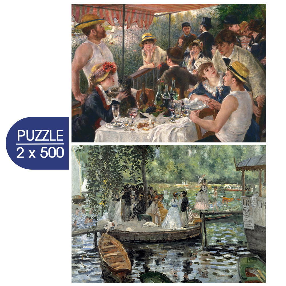 2 Puzzles - The Art of Auguste Renoir : Le Déjeuner des Canotiers - La Grenouillère