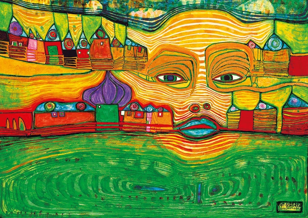 Hundertwasser - Irinaland over the Balkans, 1969