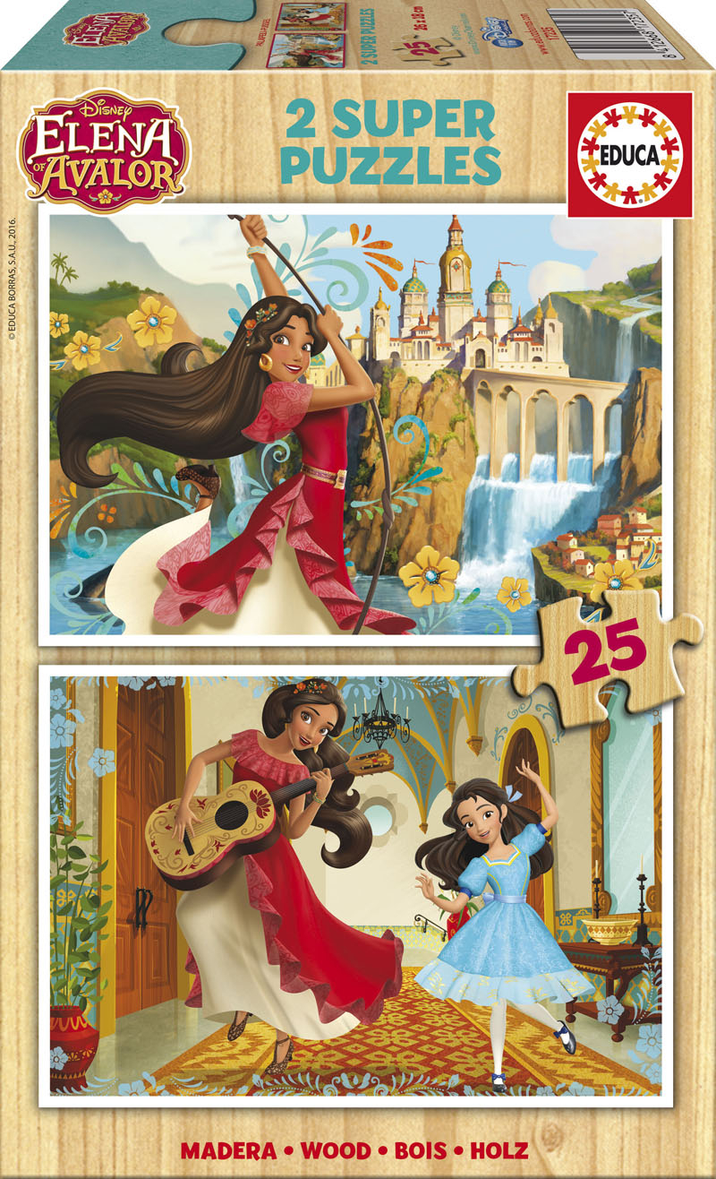2 Holzpuzzles - Elena d'Avalor