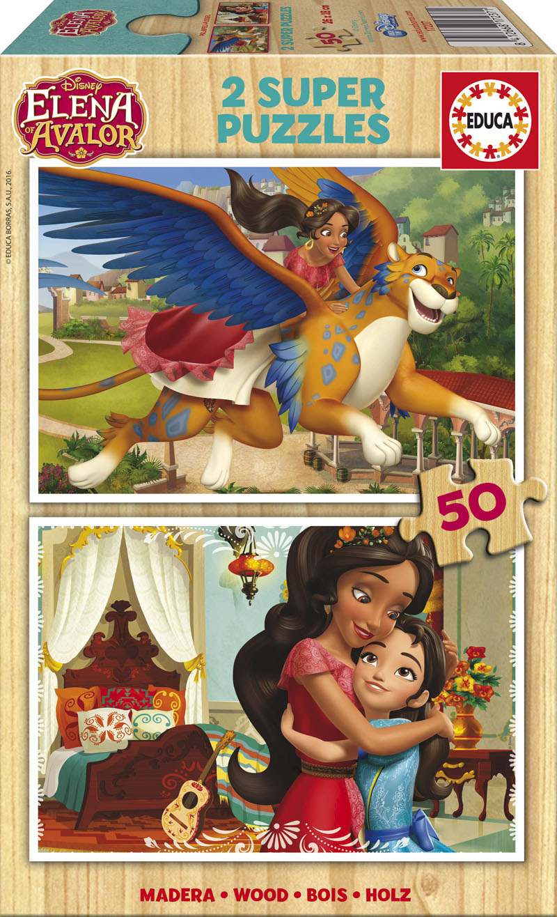 2 Holzpuzzles - Elena d'Avalor