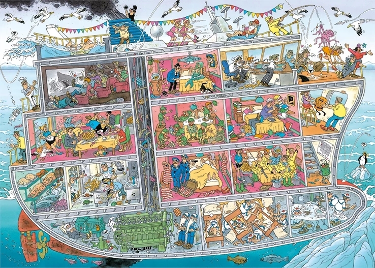 Jan Van Haasteren - Kreuzfahrtschiff