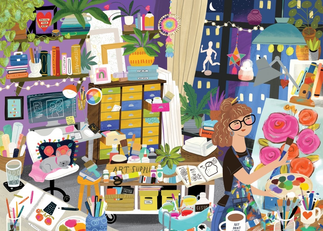 Mein Lieblingsplatz ist im Kunstatelier