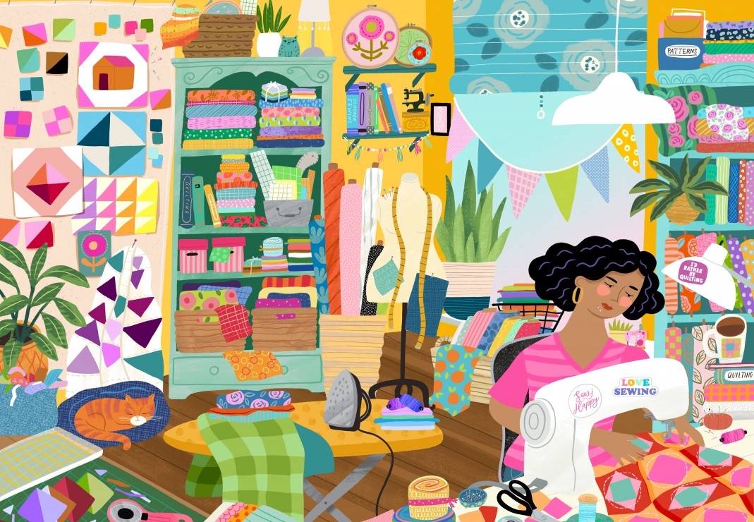 Mein Lieblingsort ist im Nähstudio