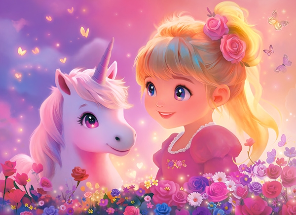 Princess with Unicorn